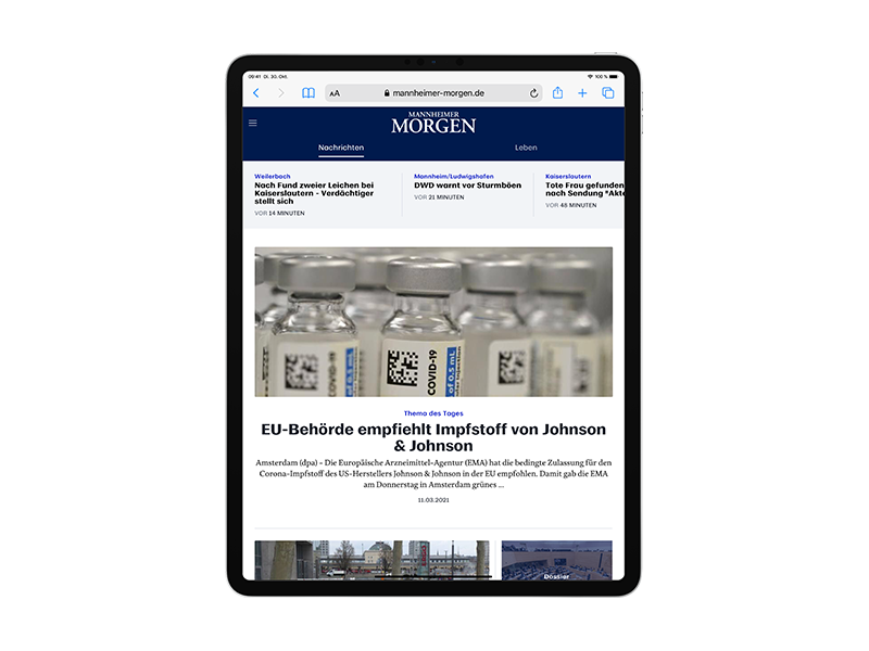 E-Paper-Abo Mannheimer Morgen